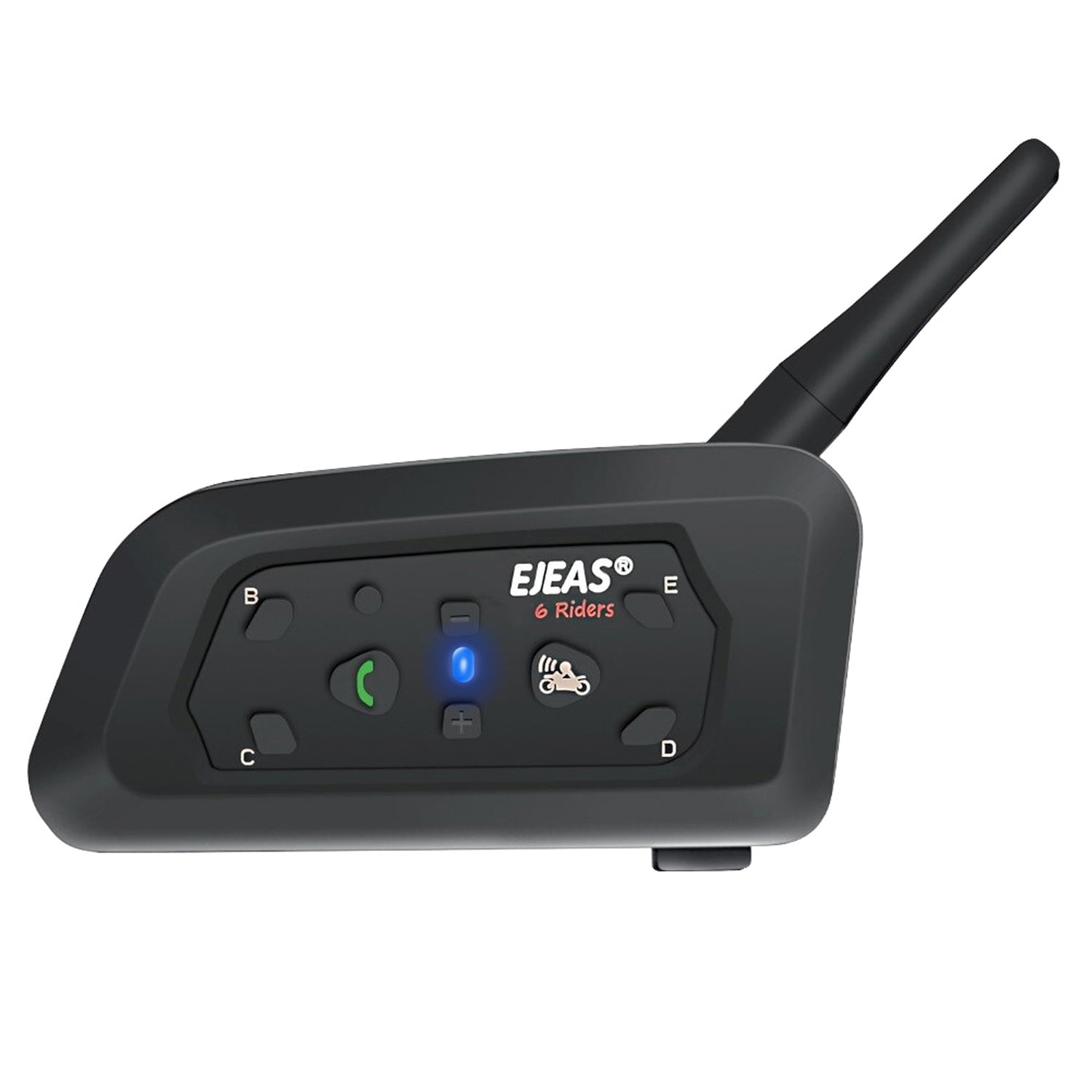 EJEAS V7 Motorcycle Helmet Bluetooth Intercom, Upgraded 2 Riders 1200M - View #3