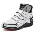 thumbnail image 1 of Motorcycle Boots Racing Hiking Outdoor Work Mid Ankle Shoes for Men, 1 of 12