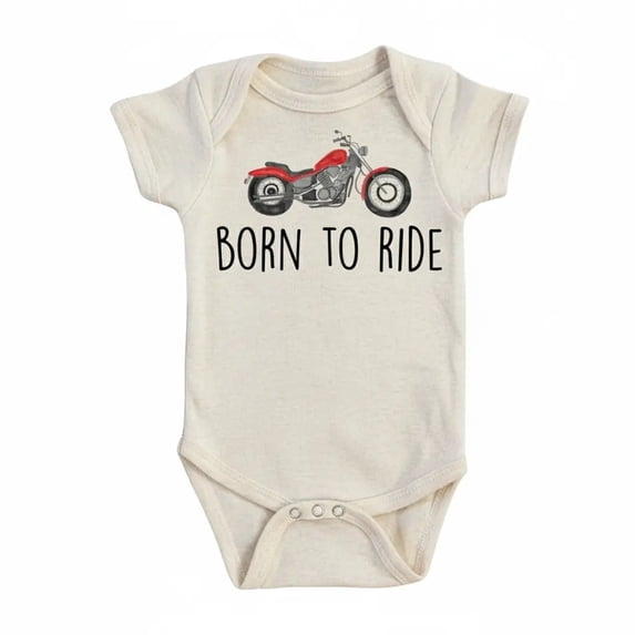 Motorcycle Born Newborn Gift Baby Bodysuit