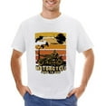 thumbnail image 1 of Motorcycle Born To Ride Men’s T-Shirt 100% Cotton Casual Short Sleeve Tops Gift Tee White 4XL, 1 of 2