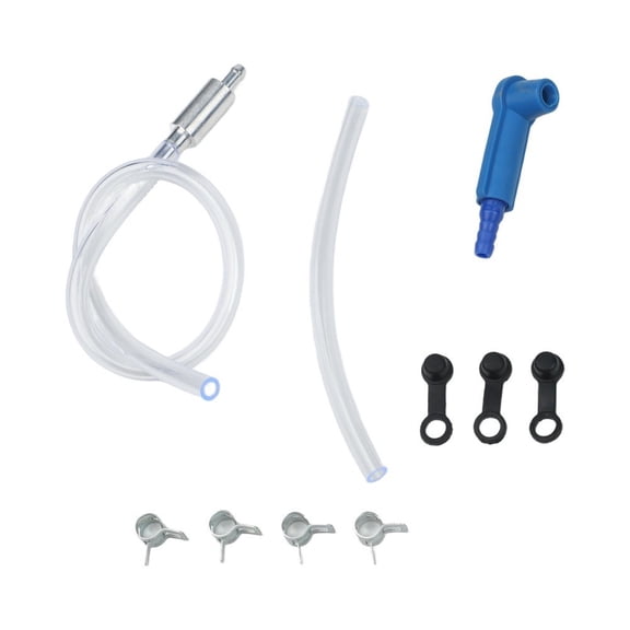 Motorcycle Brake Bleeding Kit with Check Valve Adapters and Drain Hose