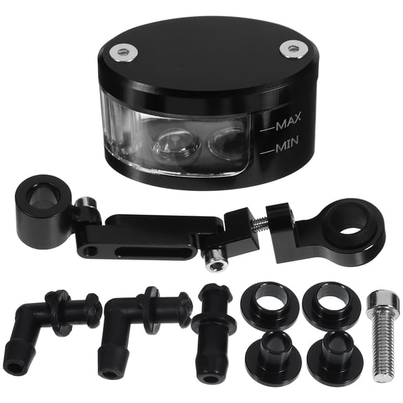 FONDOTIN Motorcycle Reservoir Tank Aluminum Alloy Replacement Set for Motorbike