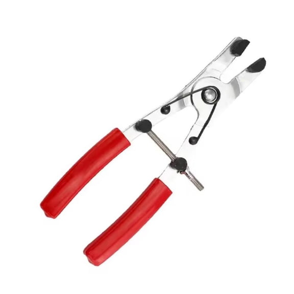 Motorcycle Brake Piston Removal Pliers, Adjustable 16.5-40mm Spring Design with Clamping Screw, Knurled Jaw for Secure Grip, Ergonomic Handle for Motorcycle Repair Tools(HT299-02 Red)