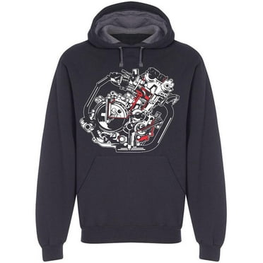 Motorcycle: Build Hoodie Men -Image by Shutterstock, Male Medium