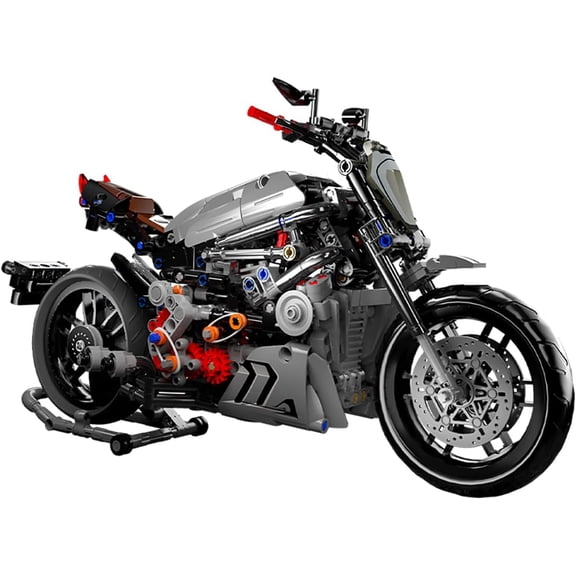 Motorcycle Building Blocks Set, 827 Pieces Bricks, Compatible with Major Brands