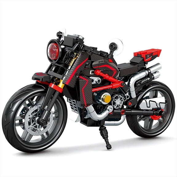 Motorcycle Building Blocks Set, Racing Superbike Model, DIY Assembly Collectible Moto Toy, Christmas Gift