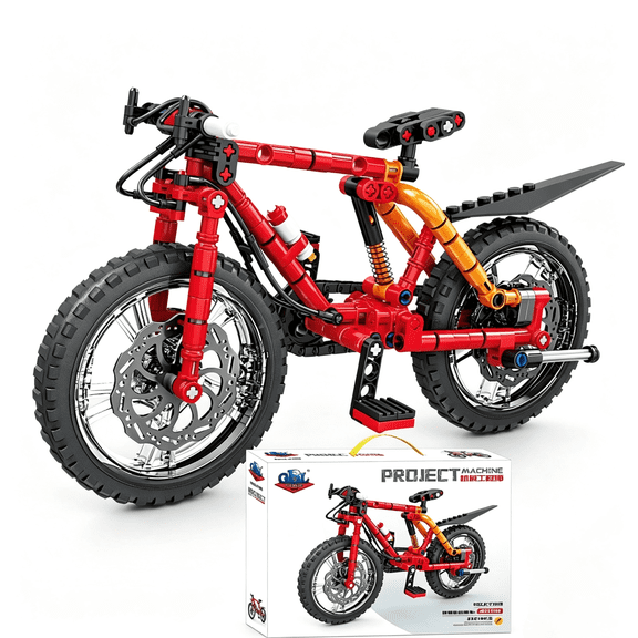 Motorcycle Building Set, Mountain Bike Building Blocks Set for Adults Home Decor & Kids 8-12 Gifts-212Pieces