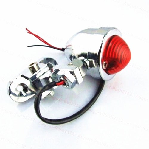 Motorcycle Bullet Rear Brake Stop Running Tail Light Cafe Racer Vintage Retro Bobber Old School CB XL Cafe Racer Cruiser