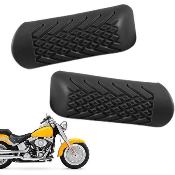 Motorcycle Bumper Blocks -1.25" Highway Crash Bar Engine Guard Rubber Cover Guard Slider Compatible - Solid Rubber Motorcycle Decorative Blocks for Safety