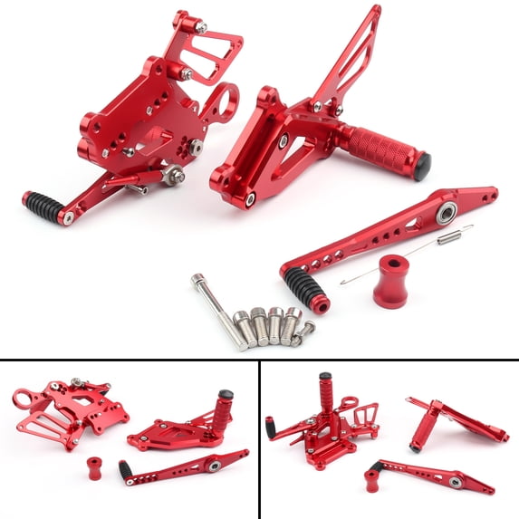 Motorcycle CNC Footrests Rear Sets Foot Pegs For BMW S1000RR 2015-2017 Red