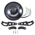 thumbnail image 1 of Motorcycle Cafe Racer Bobber 6.5 Inch Led Headlight Spiral White Side Mount Bracket, 1 of 8
