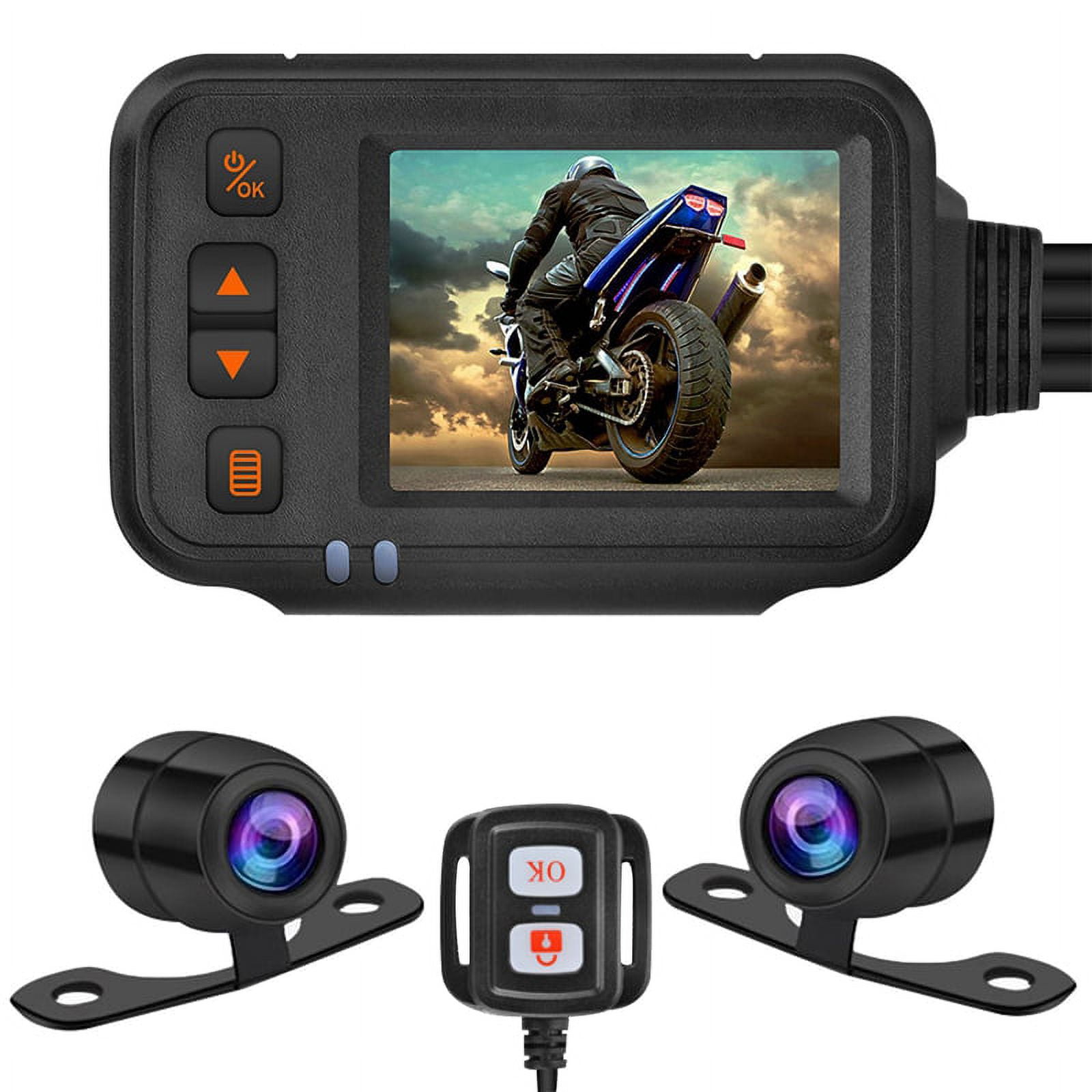 Full Body Waterproof Motorcycle Dvr Dash Camera 2 Inch Display Dual Channel  Motorbike Dash Cam Front Rear View Driving Recorder - Dvr/dash Camera -  AliExpress