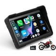 thumbnail image 1 of Motorcycle CarPlay&Android Auto, Motorcycle GPS Navigation System, GPS for Motorcycles Waterproof, Built-in 64GB TF Card, 5 Inch, Dual Bluetooth, 1 of 7