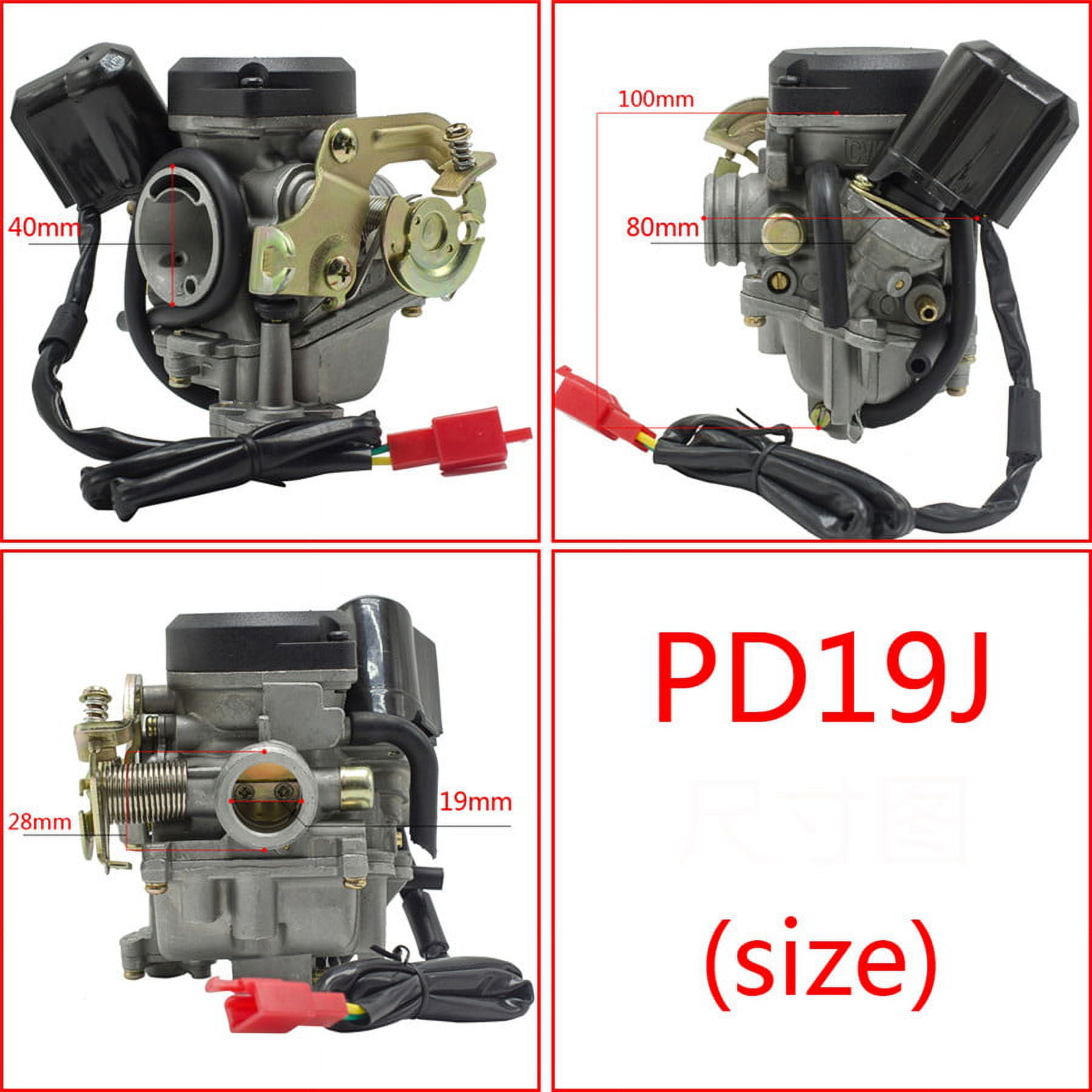 Motorcycle Carburetor For 4 Stroke GY6 49CC 50CC Scooter 139QMB 139QMA ...