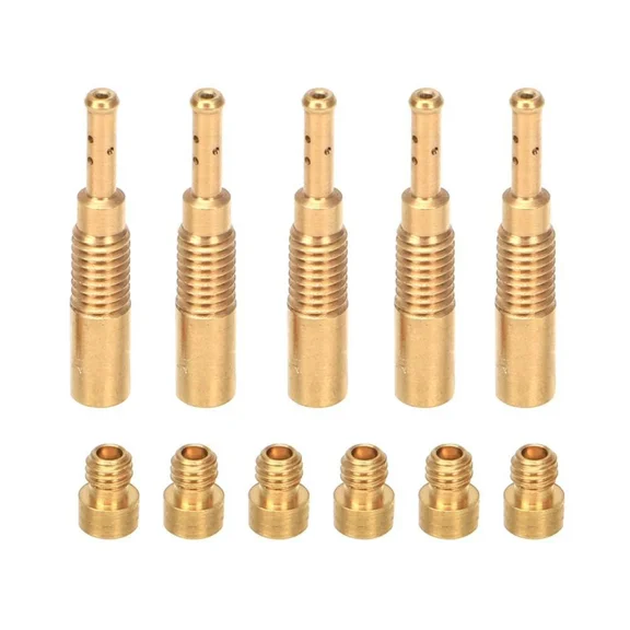 Motorcycle Carburetor Jet Kit - Stock & Larger Sizes for Kawasaki KLX110 DRZ110, Pilot Jet & Main Jet Replacement Set