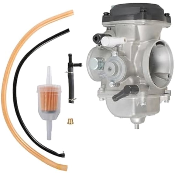 Motorcycle Carburetor with Fuel Filter compatible with Kawasaki KLR650 19872007, Replacement Carburetor for Dual Sport and Adventure Riding