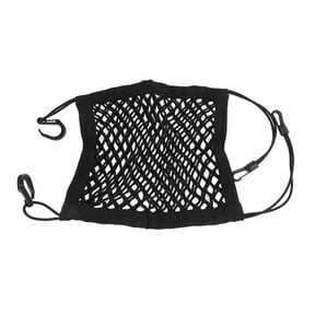 Motorcycle Cargo Net with Hooks - Heavy Duty Bungee Luggage Net for Helmets, Gear, and Equipment - 9"x11.8" Stretchy Mesh Cargo Storage for Bikes, ATVs, Scooters