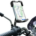 thumbnail image 1 of Motorcycle Cell Phone Holder - [Dual Shock Absorber] [Anti-Shake] Motorcycle Cell Phone Holder, Upgraded Bicycle Cell Phone Holder for iPhone 15/14/13 Pro Max and other 4.7-6.7 Inch Phones, Black, 1 of 4