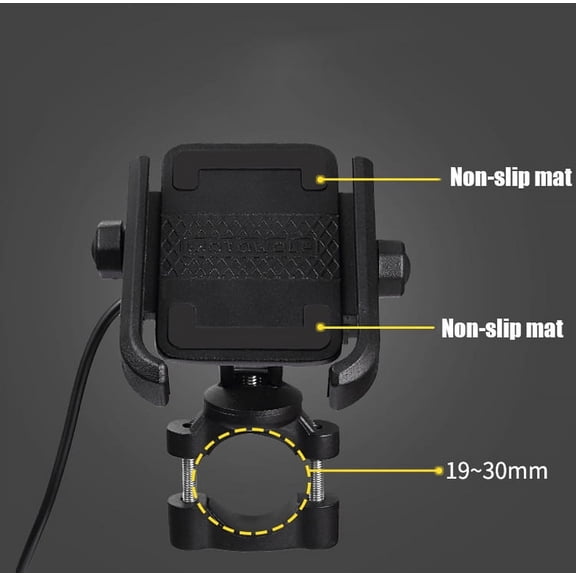 Motorcycle Cell Phone Holder Mount With USB Charger for Harley-Davidson Touring