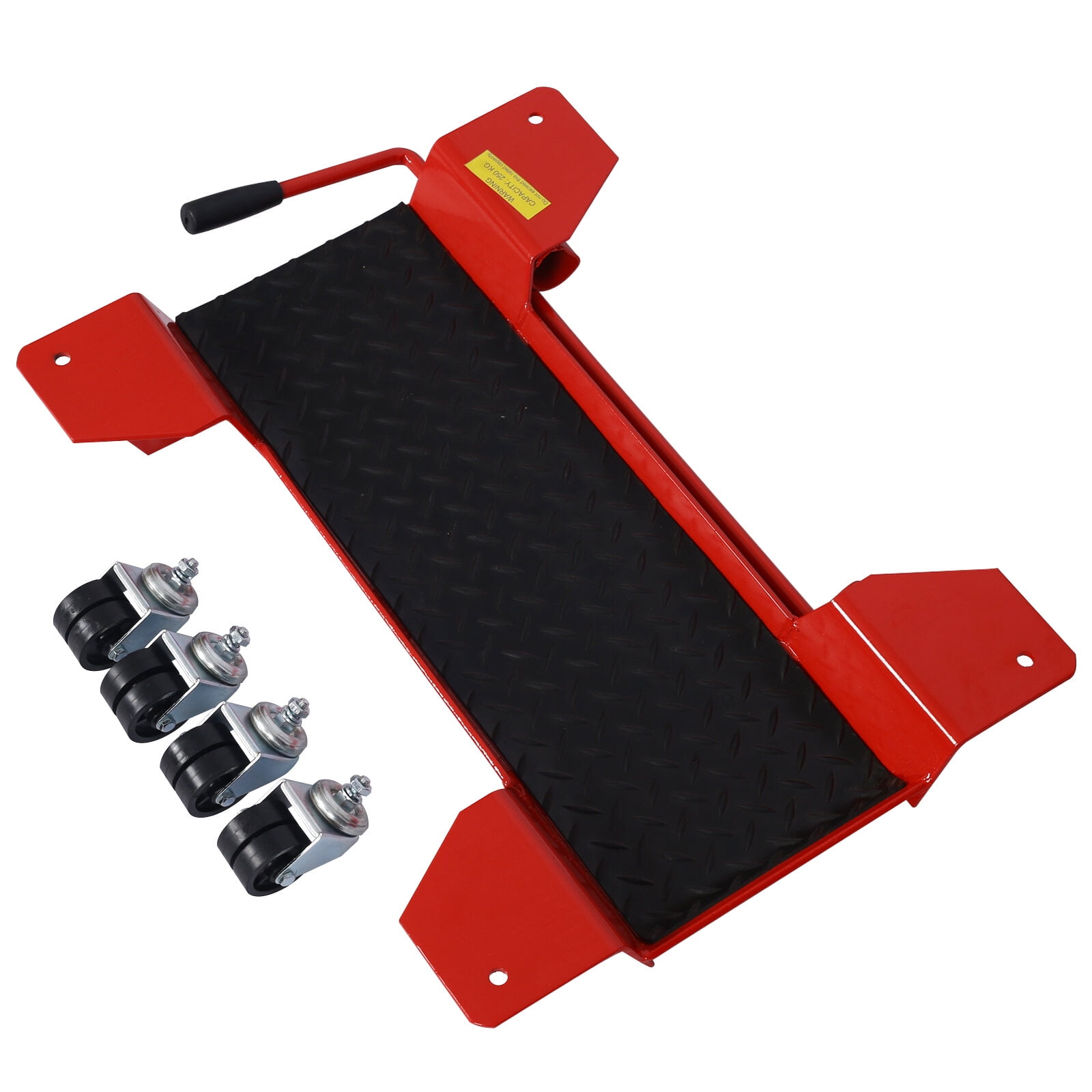 , Motorcycle Center Stand Move Dolly,Motorcycle Scooter Mover 500lbs, Red ,Metal ,