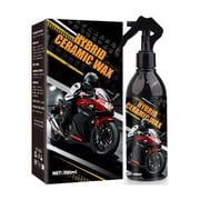 Motorcycle Ceramic Coating Spray 300ml, Hydrophobic Shine Wax Protection for Paint Metal Plastic Scratch Resistance Auto Care
