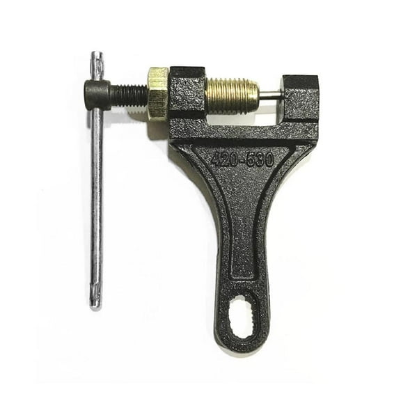Motorcycle Chain Breaker Tool, Metal Chain Removal and Riveting Tool for 420 428 520 525 530 Chains, Chain Repair Kit for Motorcycle, ATV, Dirt Bike and Go Kart