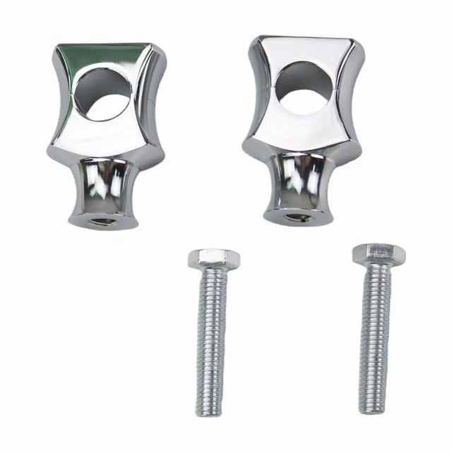 Chrome 7/8" Z-Bar Handlebars - Drag Bars For Harley, Yamaha, Suzuki, Honda & ATVs