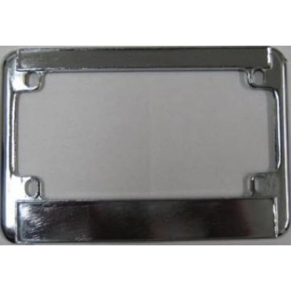 Motorcycle Chrome Double Panel License Frame 10pk