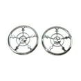 thumbnail image 1 of Motorcycle Chrome Skull Speaker Trim Grill Cover For Harley Touring Electra Street Trikes 2014-2022, 1 of 8