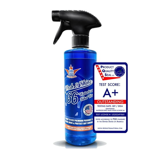 Shinykings Wash&Shine 66 Waterless Motorcycle Cleaner 16 fl.oz