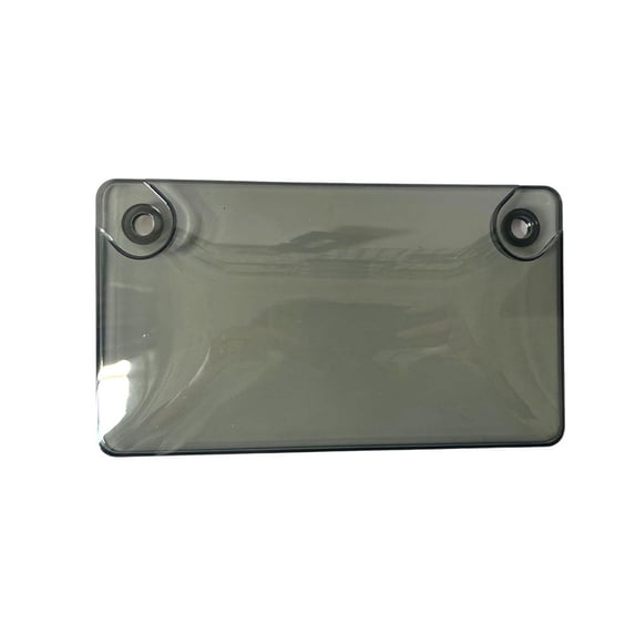 Motorcycle Clear License Plate Cover Tag Protector - Dustproof & Rustproof Frame with Bubble Tinted Smoke Shield for Enhanced Appearance & Plate Protection