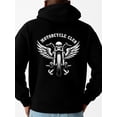 thumbnail image 1 of Motorcycle Club Hoodie hoodies skeleton men long sleeve black Winter wear, vintage style, comfortable fit, patterned sweatshirt, streetwear lovers spring fire 3d Funny Unisex Shirt Crewneck tshirts, 1 of 7