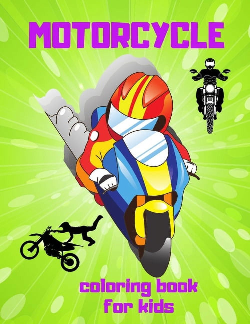 Motorcycle Coloring Book for Kids: The Perfect Fun with Colouring anyone, Simple and Unique ...