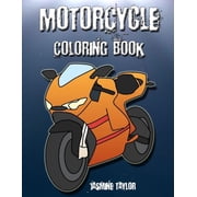 Motorcycle Coloriong Book, Paperback