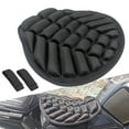 thumbnail image 1 of Motorcycle Comfort Gel Seat Cushion Shock Pad Pressure Relief Cover Breathable Black, 1 of 10