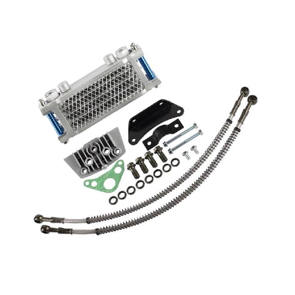 Motorcycle Cooling Radiator Engine Set for KLX 50 70 90 110 125 140CC Dirt Pit Modification Oil Coolers