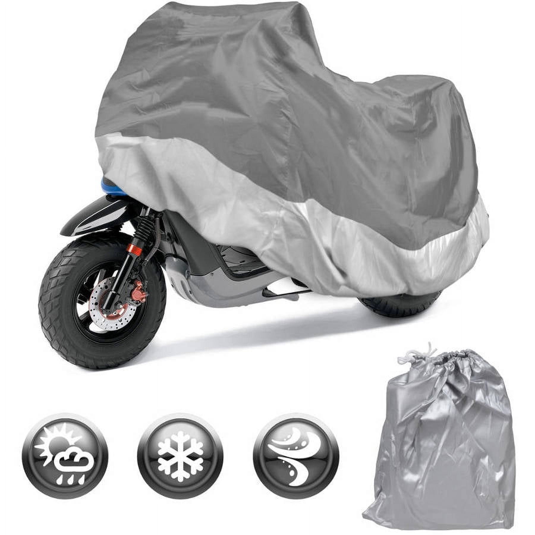 Motorcycle Cover Waterproof Outdoor Motorbike All-Weather Protection, Small  (72 Inch)