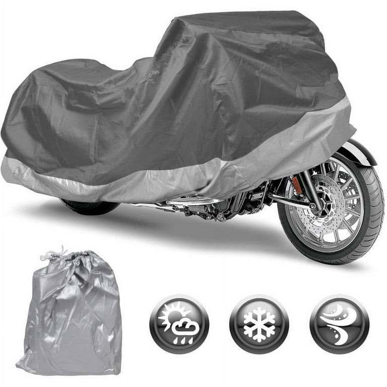 Motorcycle Cover Waterproof Outdoor Motorbike All-Weather Protection, XL2  (104 Inch)