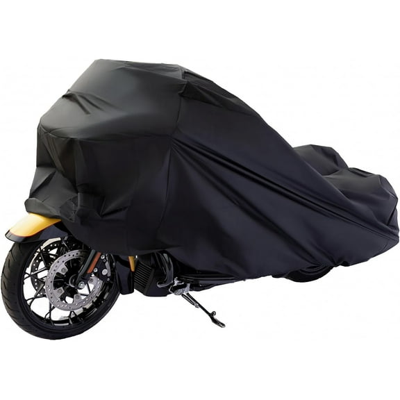 Motorcycle Cover Waterproof Outdoor Universal Heavy Duty Weather Durable Quality Waterproof Sun Outdoor Protection Scooter Shelter Tear Proof Fits up to 104" Motorcycles Bike Vehicle