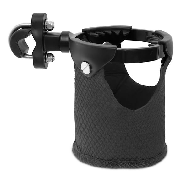 Motorcycle Cup Holder with 360° Swivel Ball Mount Large Capacity Motorcycle Drink Holder Reliable Motorbike Water Bottle Holder for 7/8" to 1 1/4" Handlebar/Bumper/Pole Mount