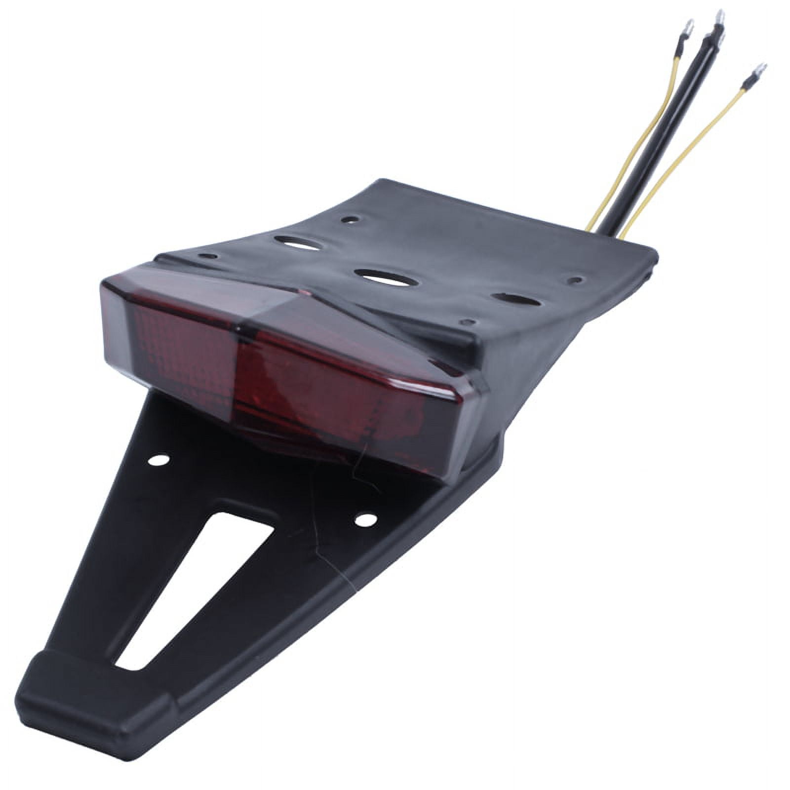 Motorcycle Dirt Bike LED Tail Rear Brake License Plate Light