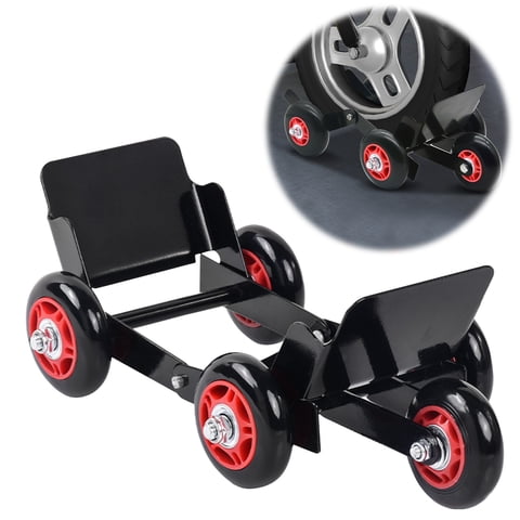 Motorcycle Dolly For Garage,Motorcycle Mover Mover Trailer Car Booster Flat Tire Pusher Easy To Use Tool For Tire Blowout Self Meet An Emergency Trailer(Black 5.91x5.12x5.12in)from ANMUYUM