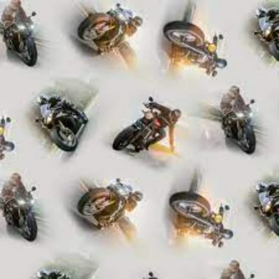 Motorcycle Dream Pride Cotton Fabric