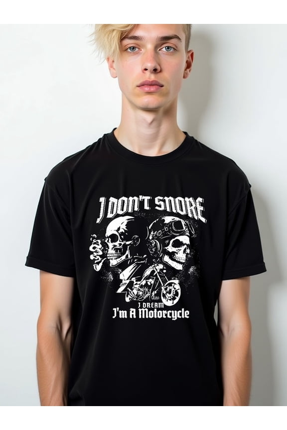 Motorcycle Dreams T-Shirt Men t shirt black summer elegant Hip-hop street style Unique designs, summer prints Basic Unisex Shirt Crewneck tshirts