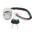 Motorcycle Electric Bike Ignition Switch Set with 2 Keys Replacement