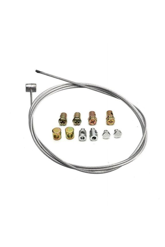 Motorcycle Emergency Cable Repair Kit, 40 Inch with Nipples, Universal Fit, On-Road Maintenance