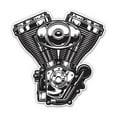 thumbnail image 1 of Motorcycle Engine - 12" Vinyl Sticker Waterproof Decal, 1 of 1