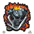 thumbnail image 1 of Motorcycle Engine - 8" Vinyl Sticker - For Car Laptop I-Pad - Waterproof Decal, 1 of 1