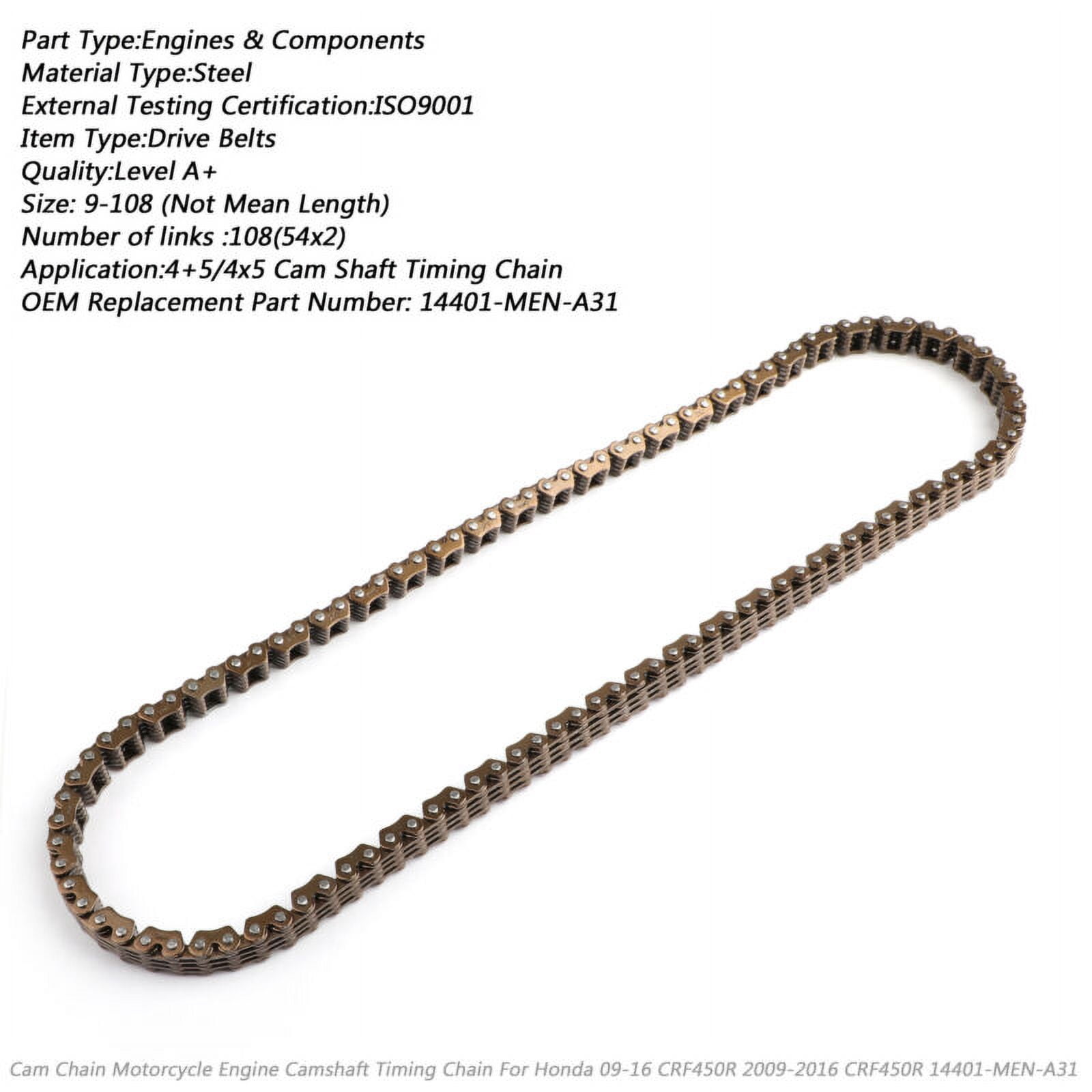 Motorcycle Engine Camshaft Timing Chain for Honda CRF450R 2009-2016 ...