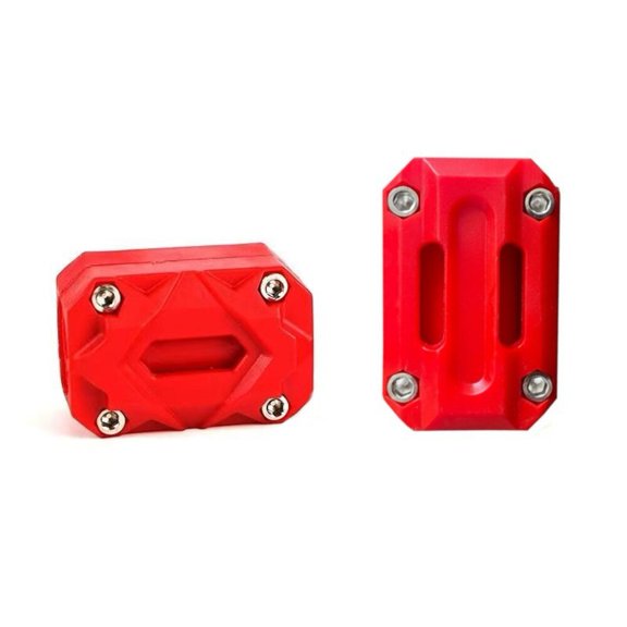 Motorcycle Engine Guard Crash Bar Protector Anti-Scratch Nylon Bumper Block for Fitment High Load-Bearing Defence(red)